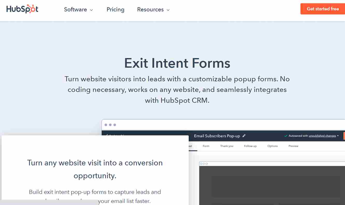  HubSpot Exit Intent Forms