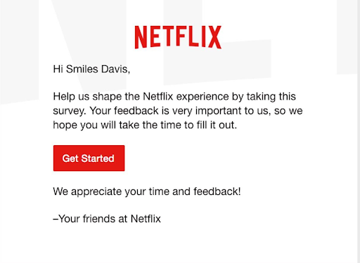 how netflix use survey tool