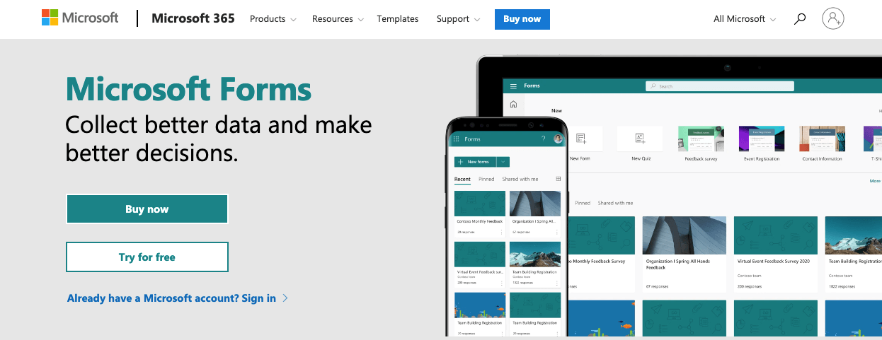 microsoft forms